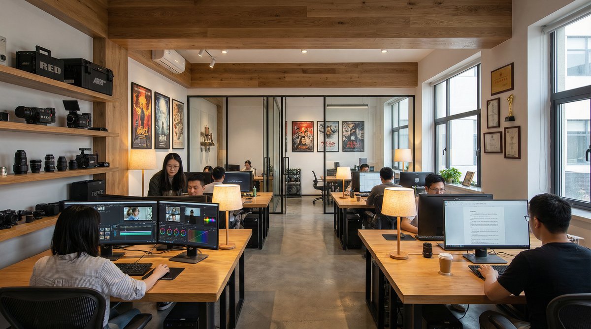 中文字幕影视传媒公司办公环境